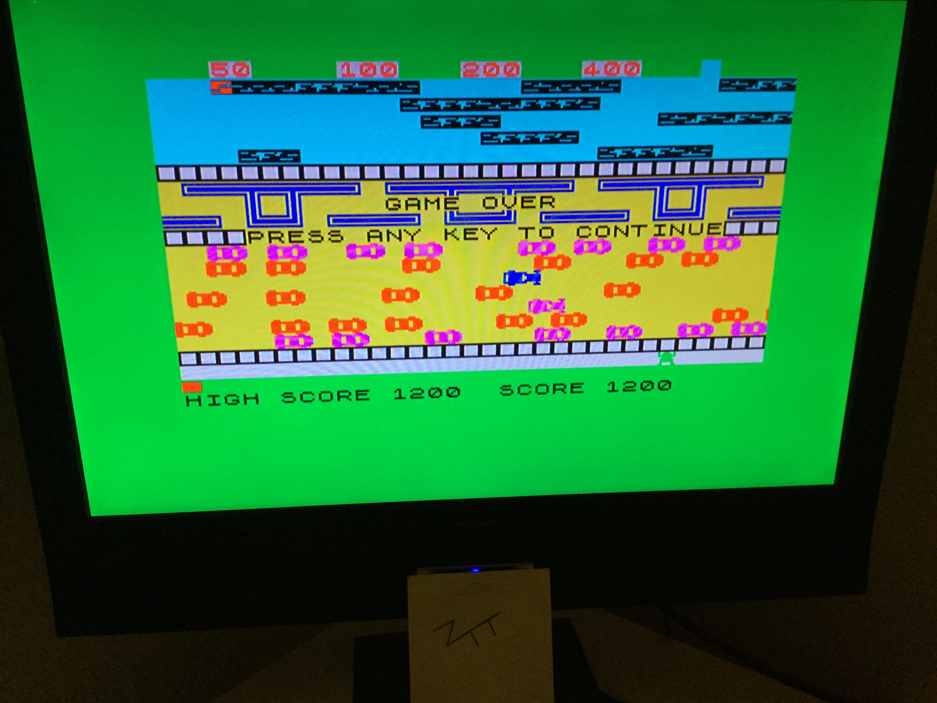 Frankie: Frogger [Rabbit Software] (ZX Spectrum) 1,200 points on 2019-12-01 03:49:20