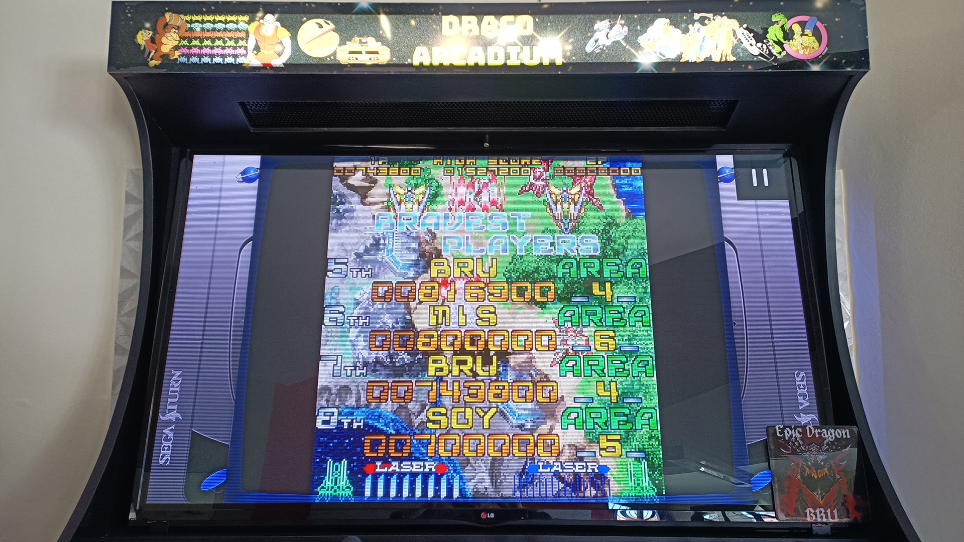 EpicDragon: Galactic Attack: Hard 1 (Sega Saturn Emulated) 816,900 points on 2022-08-14 14:46:24