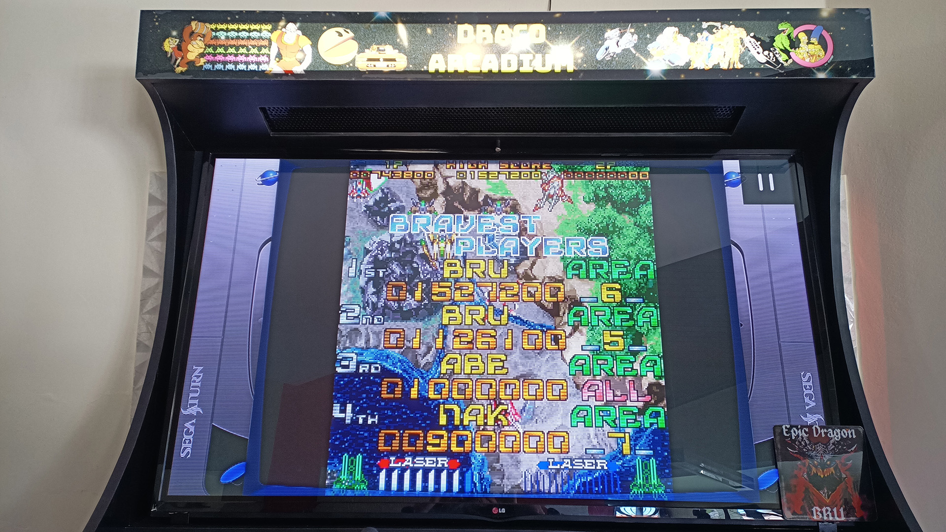 EpicDragon: Galactic Attack: Hard 2 (Sega Saturn Emulated) 1,527,200 points on 2022-08-14 14:48:05