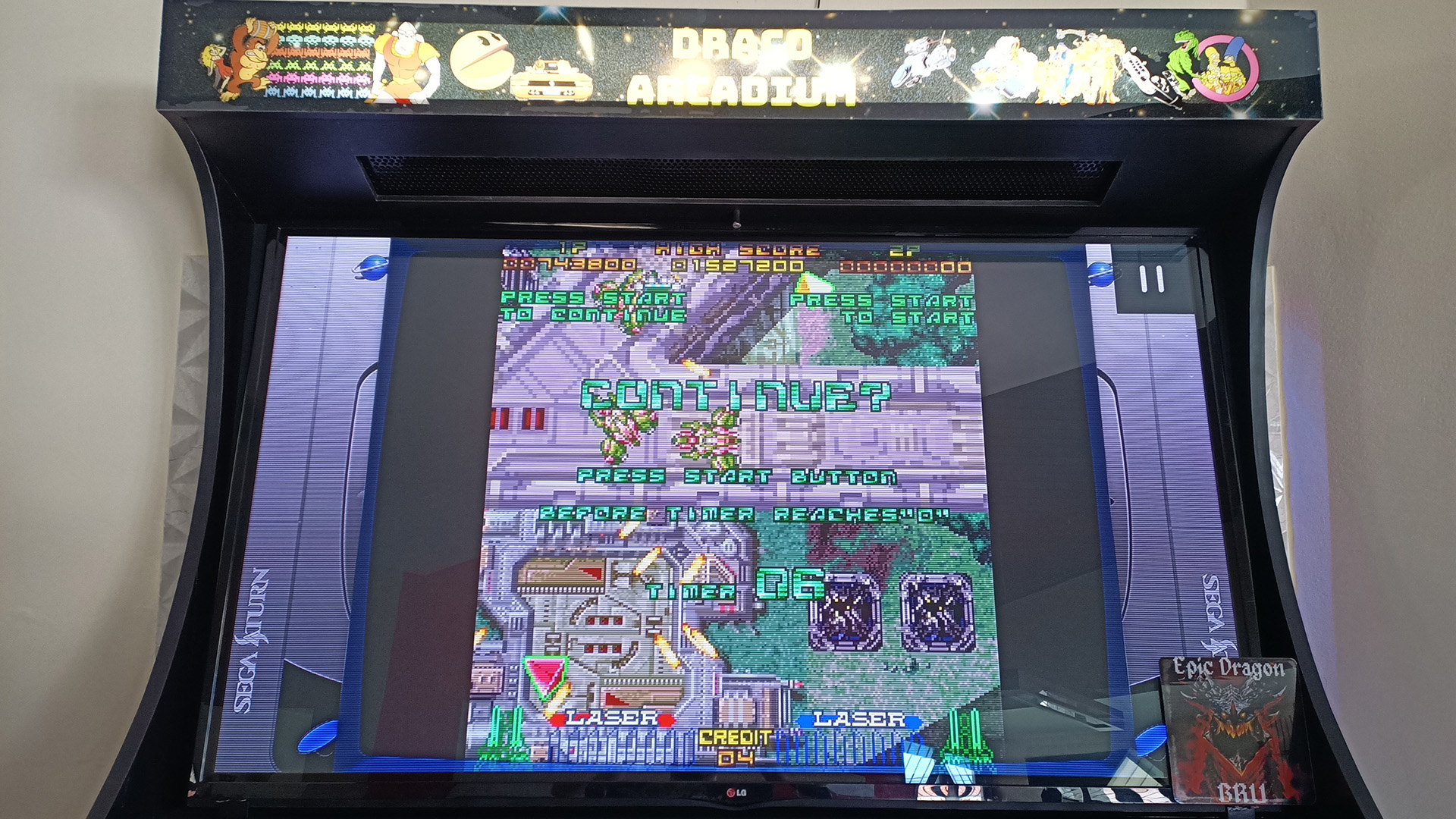 EpicDragon: Galactic Attack: Hard 4 (Sega Saturn Emulated) 743,800 points on 2022-08-14 14:51:15