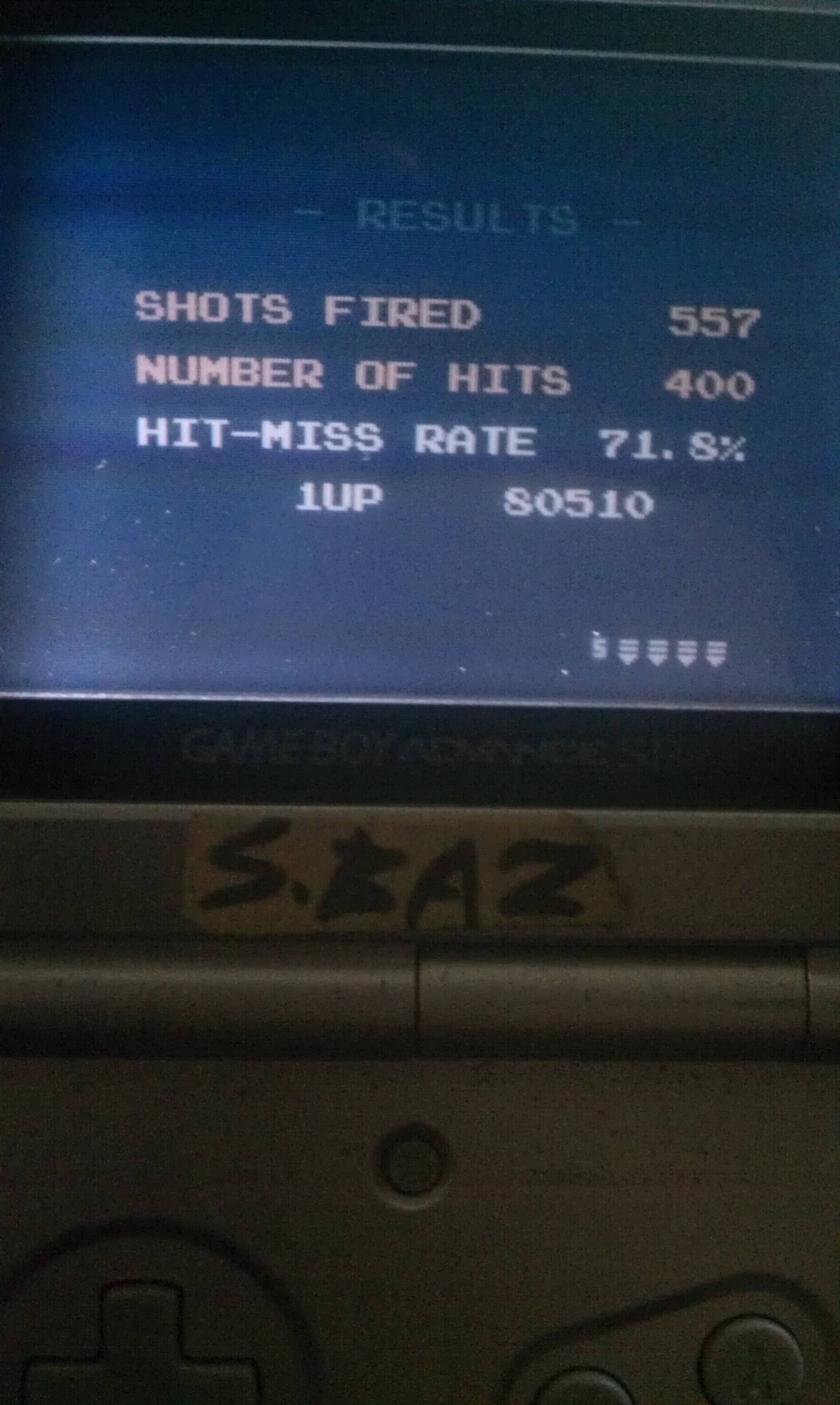S.BAZ: Galaga (Game Boy) 80,510 points on 2016-07-18 15:20:40