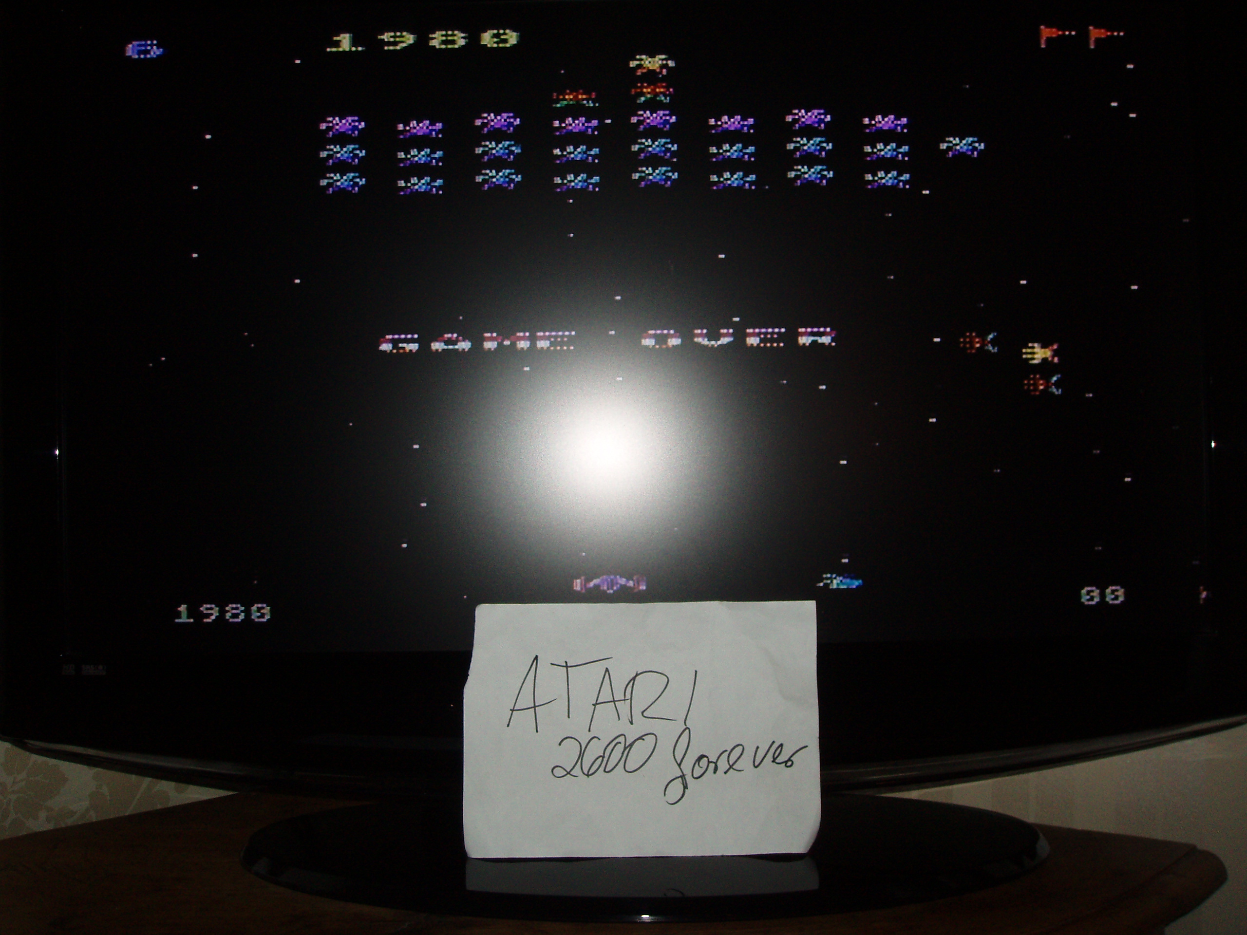 atari2600forever: Galaxian: Skill Level 6 (Atari 5200) 1,980 points on 2018-12-18 02:30:21