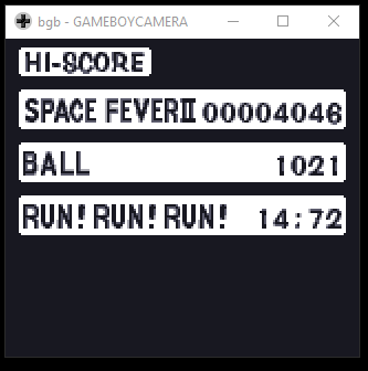 Vixxterity: Game Boy Camera: Ball (Game Boy Emulated) 1,021 points on 2023-05-27 21:05:21