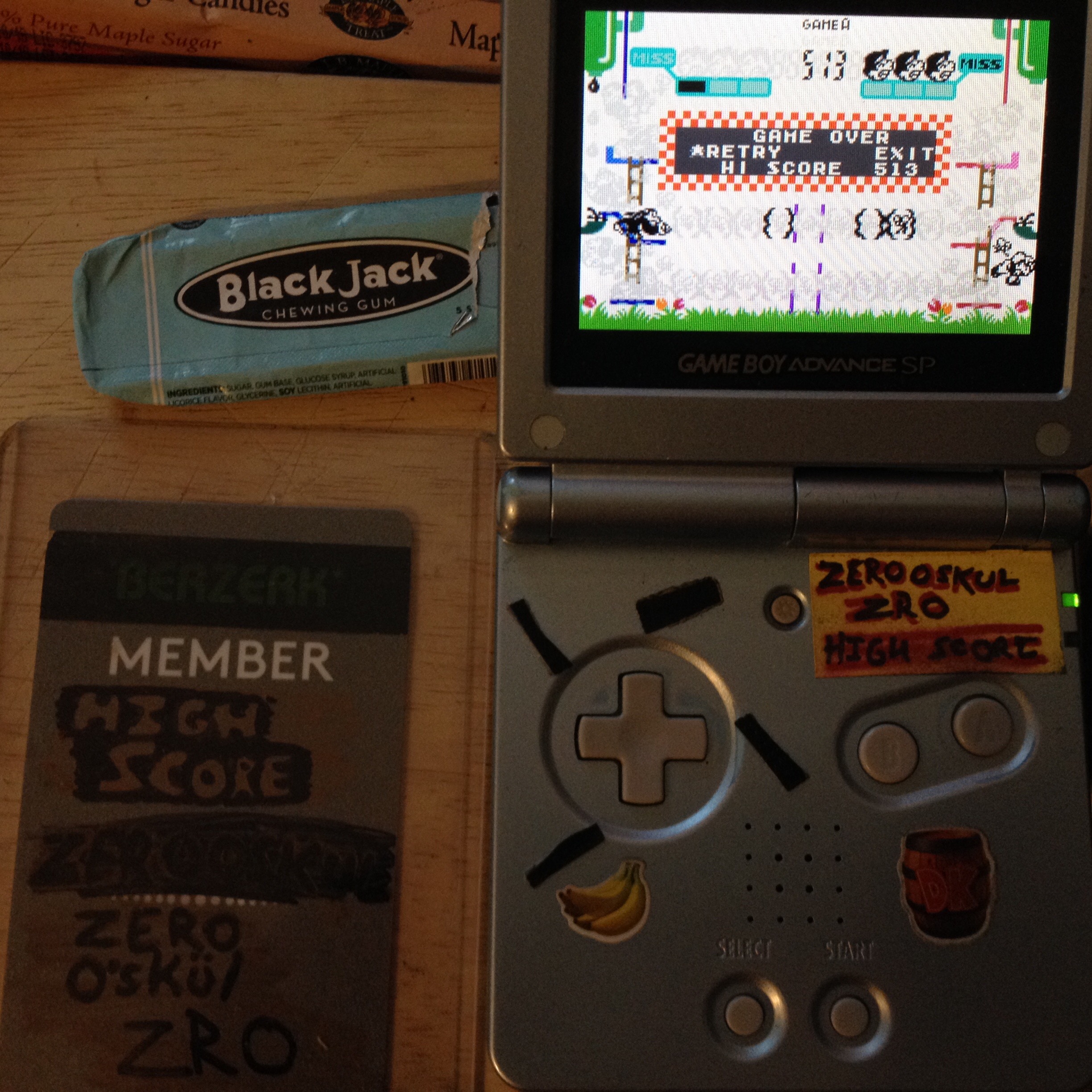 zerooskul: Game & Watch Gallery 4: Donkey Kong 3 [Classic: Game A] (GBA) 513 points on 2019-08-09 17:13:30