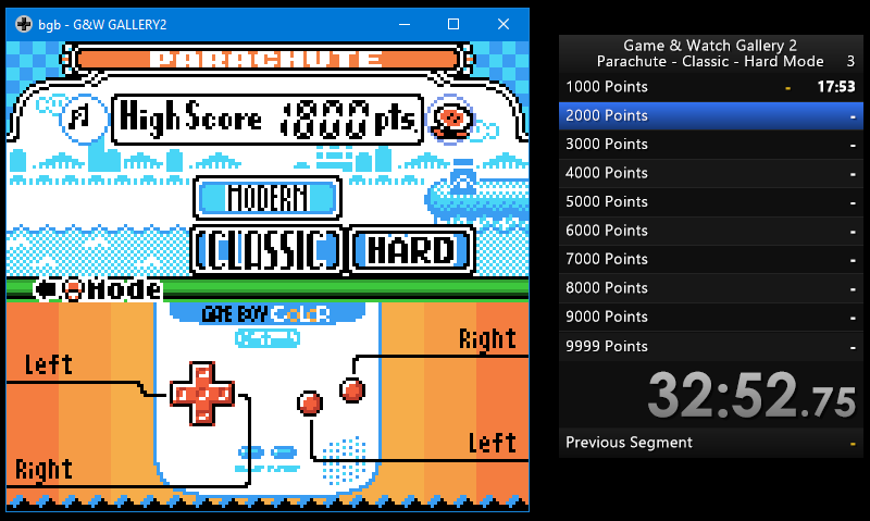 Game & Watch Gallery 2: Chef [Modern: Very Hard] (Game Boy Color Emulated)  high score by Vixxterity