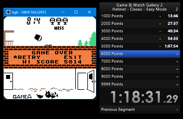 Game & Watch Gallery 2: Chef [Modern: Very Hard] (Game Boy Color Emulated)  high score by Vixxterity