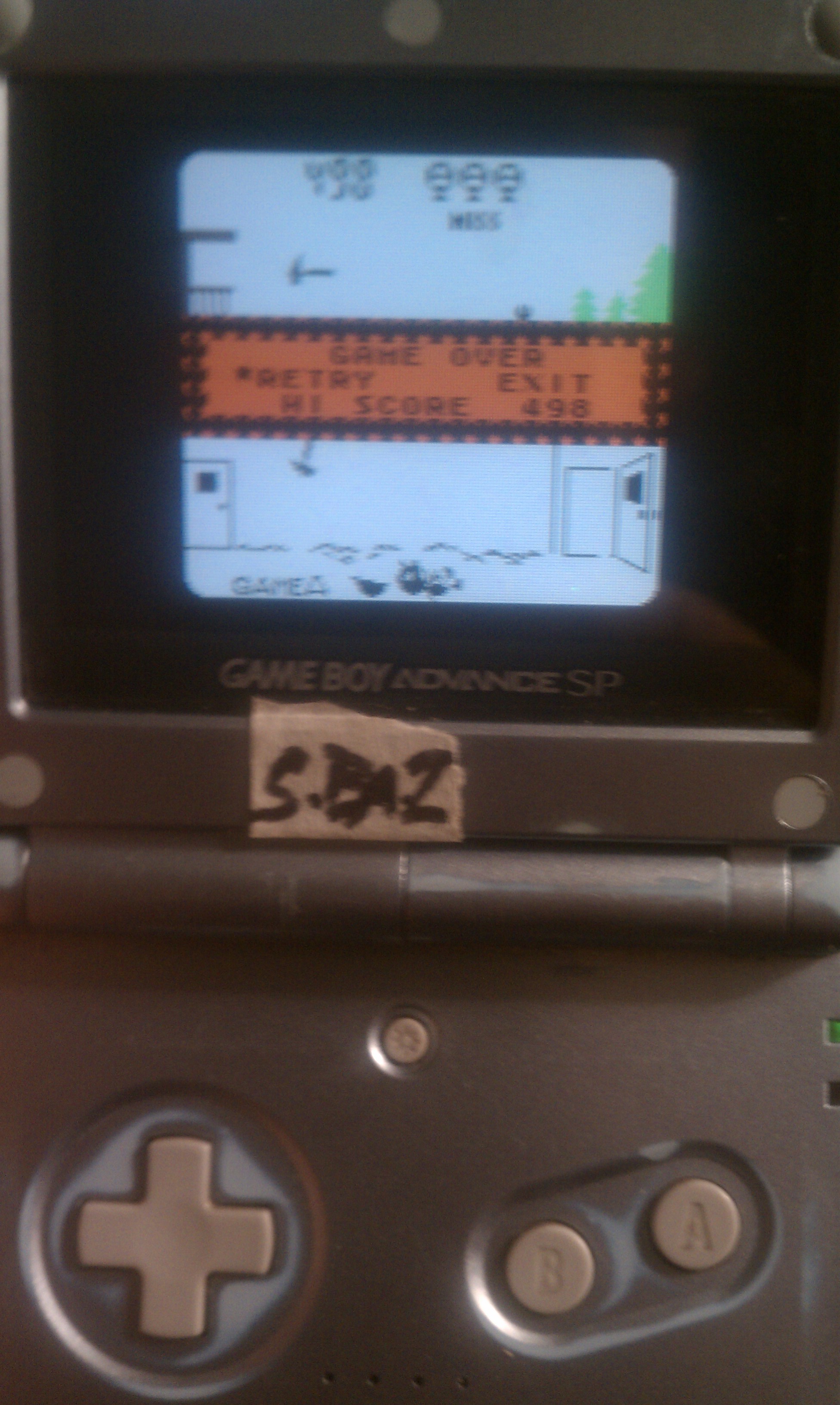 S.BAZ: Game & Watch Gallery 2: Helmet: Classic: Easy (Game Boy Color) 498 points on 2016-06-25 14:48:30