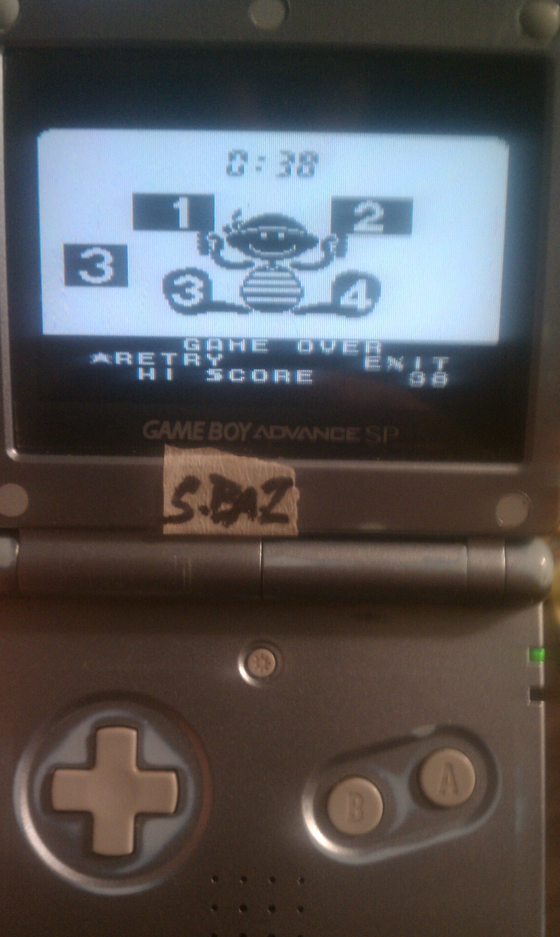 S.BAZ: Game & Watch Gallery 3: Flagman [Classic: Game B] (Game Boy Color) 38 points on 2018-08-24 14:09:56