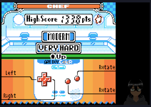 Game & Watch Gallery 2: Chef [Modern: Very Hard] (Game Boy Color Emulated)  high score by Vixxterity