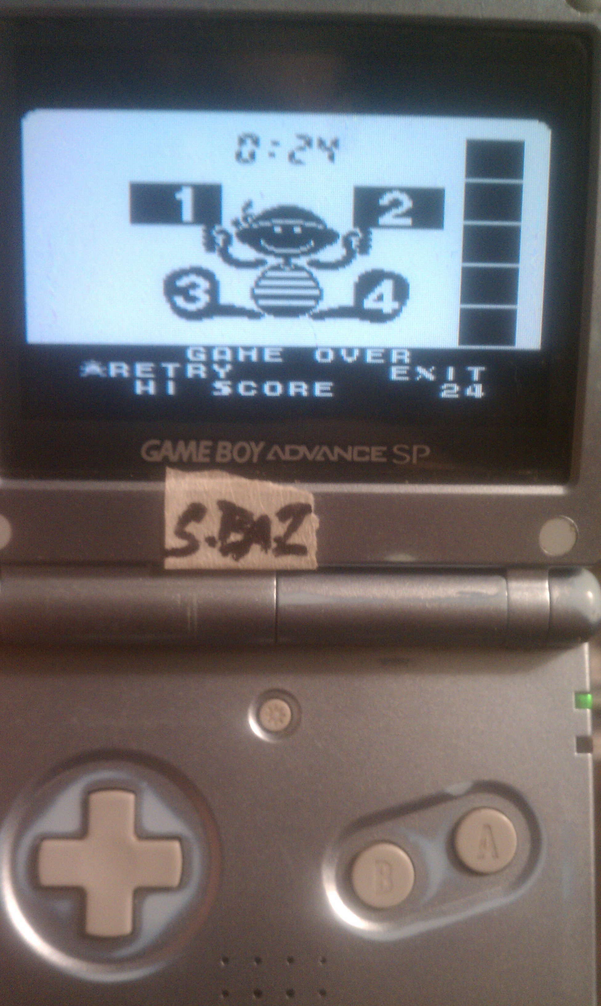 S.BAZ: Game & Watch Gallery 3: Flagman [Classic: Game A] (Game Boy Color) 24 points on 2018-08-24 14:06:43