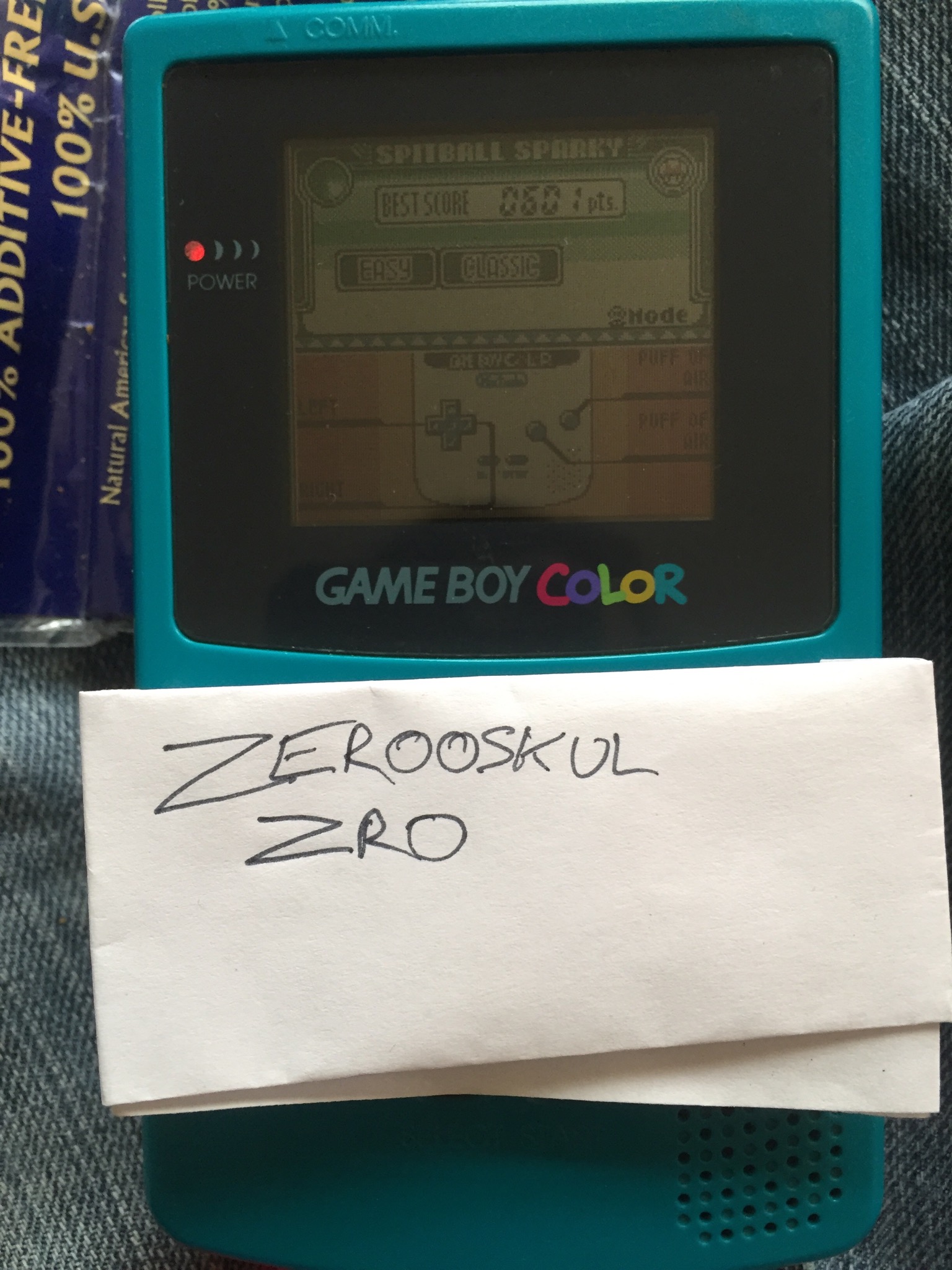 zerooskul: Game & Watch Gallery 3: Spitball Sparky [Classic: Easy] (Game Boy Color) 601 points on 2018-05-21 09:28:21