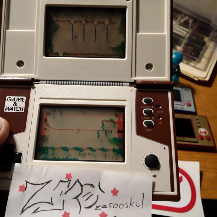 zerooskul: Game and Watch: Donkey Kong II (Dedicated Handheld) 1,116 points on 2022-12-11 01:36:57
