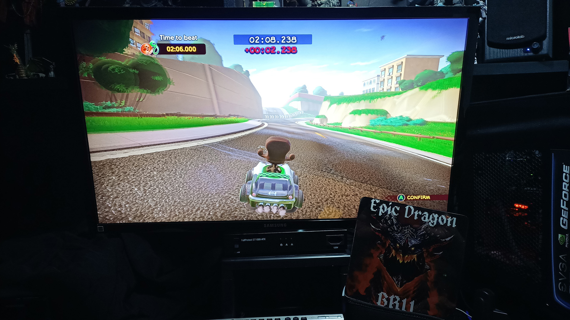 EpicDragon: Garfield Kart Furious Racing: City Slicker [Time Trial: Lap Time] (PC) 0:00:40.268 points on 2022-08-05 17:32:21