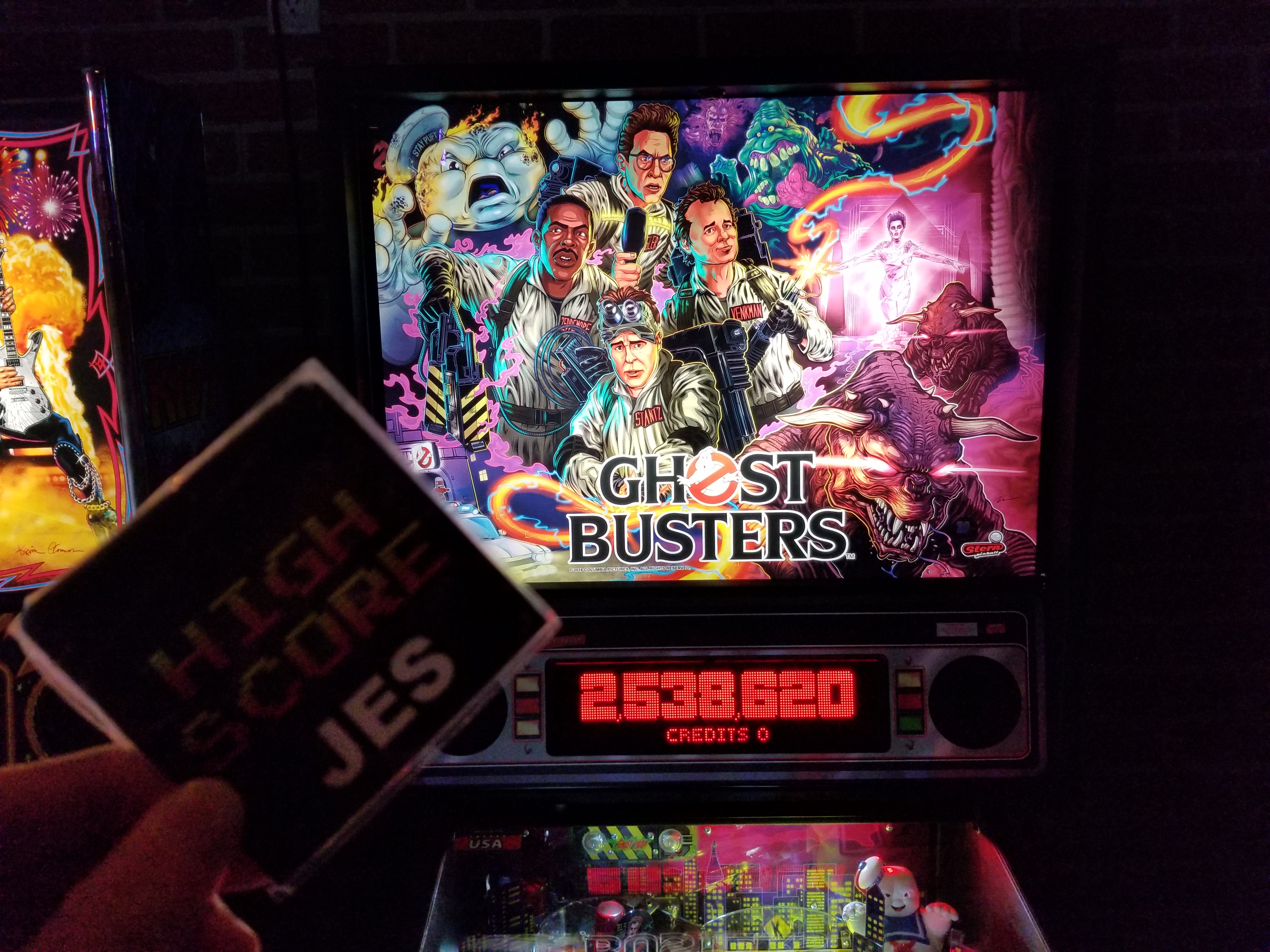 JES: Ghostbusters (Pinball: 3 Balls) 2,538,620 points on 2018-05-26 11:39:33