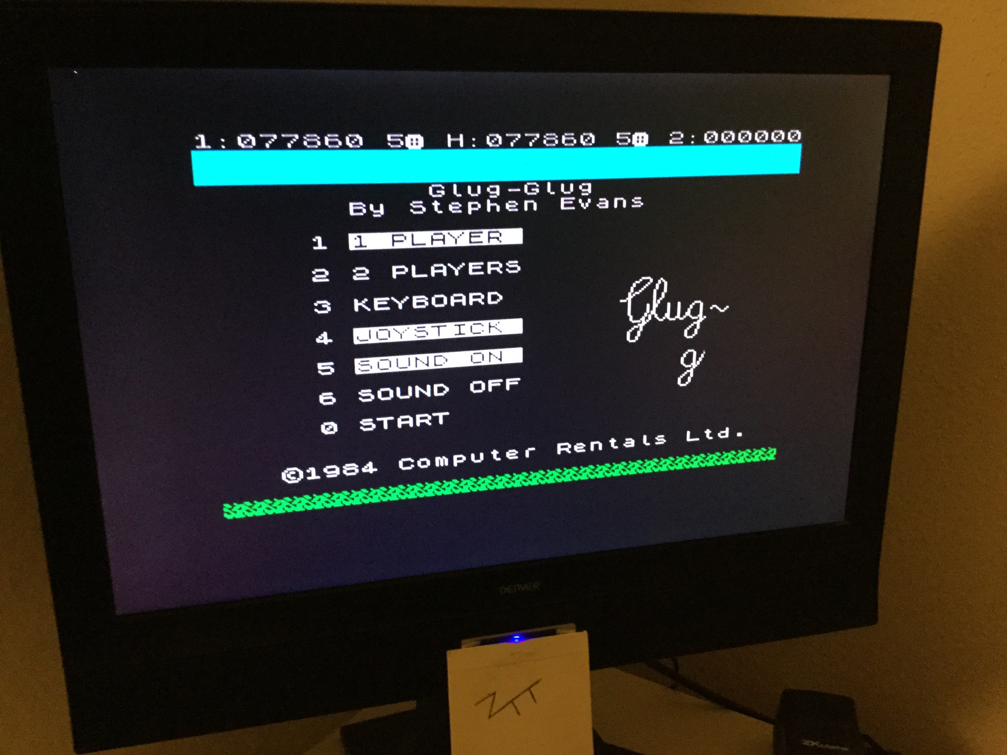 Frankie: Glug Glug (ZX Spectrum) 77,860 points on 2020-02-08 07:21:39