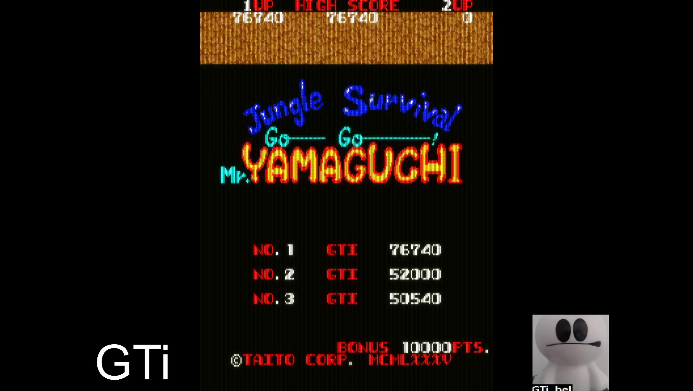GTibel: Go Go Mr. Yamaguchi / Yuke Yuke Yamaguchi-kun [yamagchi] (Arcade Emulated / M.A.M.E.) 76,740 points on 2020-07-03 08:55:37