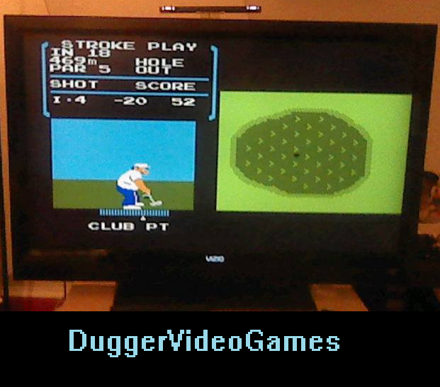 DuggerVideoGames: Golf [Single player stroke play] (NES/Famicom Emulated) 52 points on 2016-03-28 21:06:58
