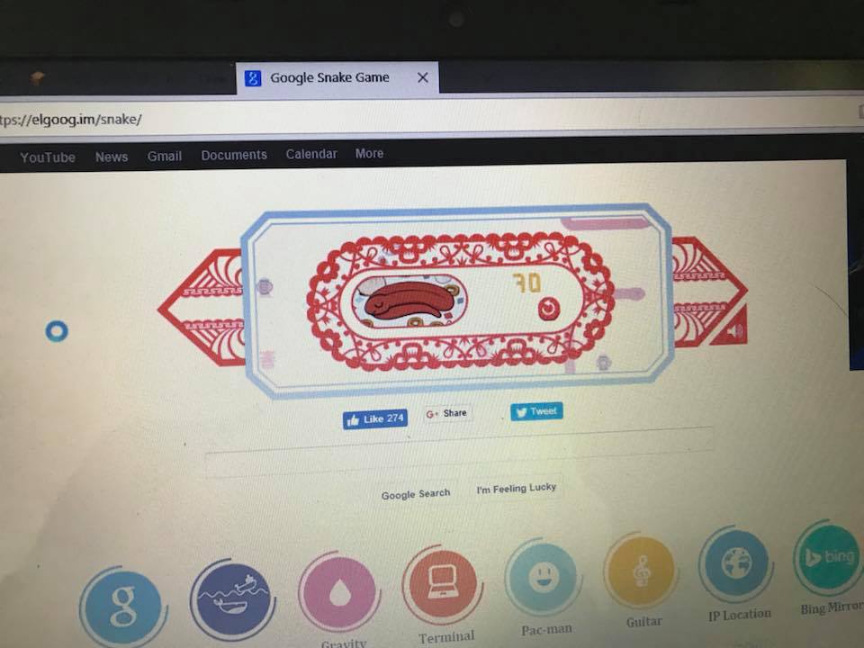 google screen snake