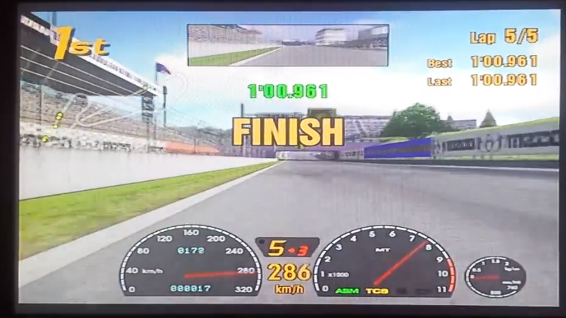 kernzy: Gran Turismo 3: A-Spec [Time Trial] [Mid-Field Raceway] (Playstation 2) 0:01:00.961 points on 2023-01-02 21:12:12