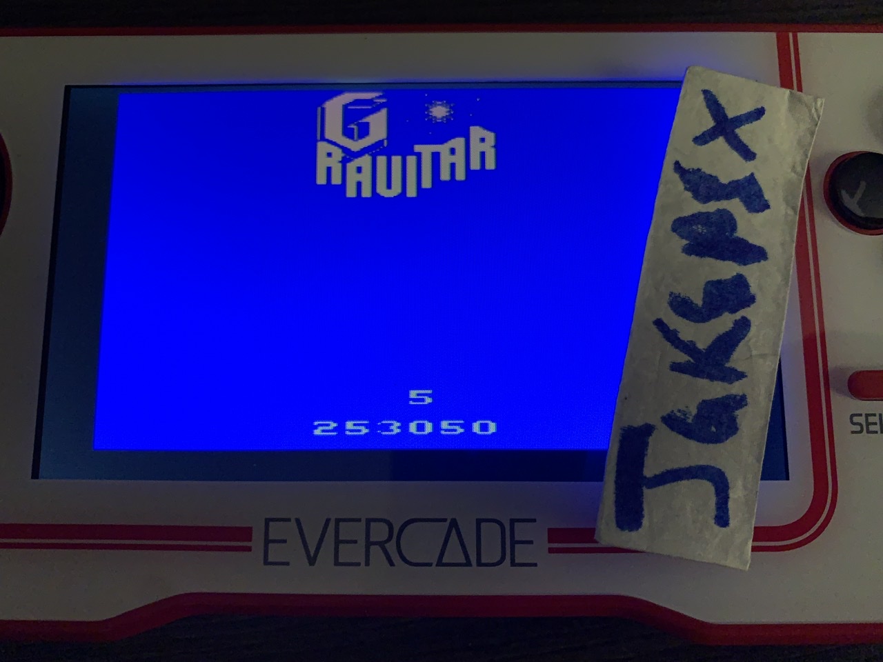 jgkspsx: Gravitar [Game 5] (Atari 2600 Emulated) 253,050 points on 2022-05-08 23:45:01