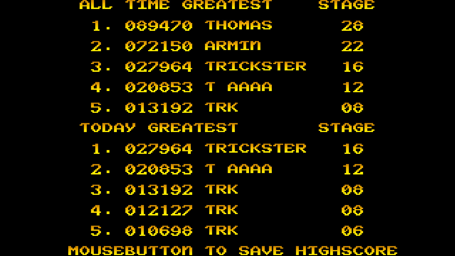 TheTrickster: Great Giana Sisters (Amiga Emulated) 27,964 points on 2015-07-29 07:33:14