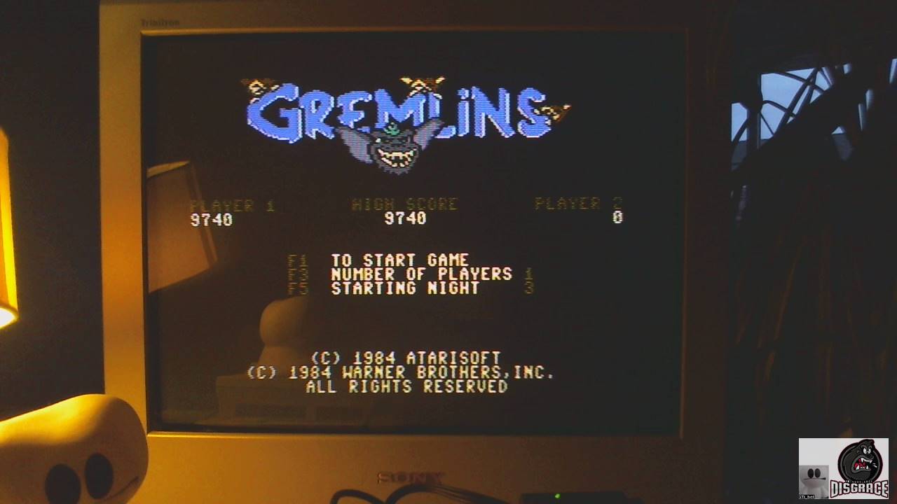 GTibel: Gremlins (Commodore 64) 9,740 points on 2020-02-05 09:28:45