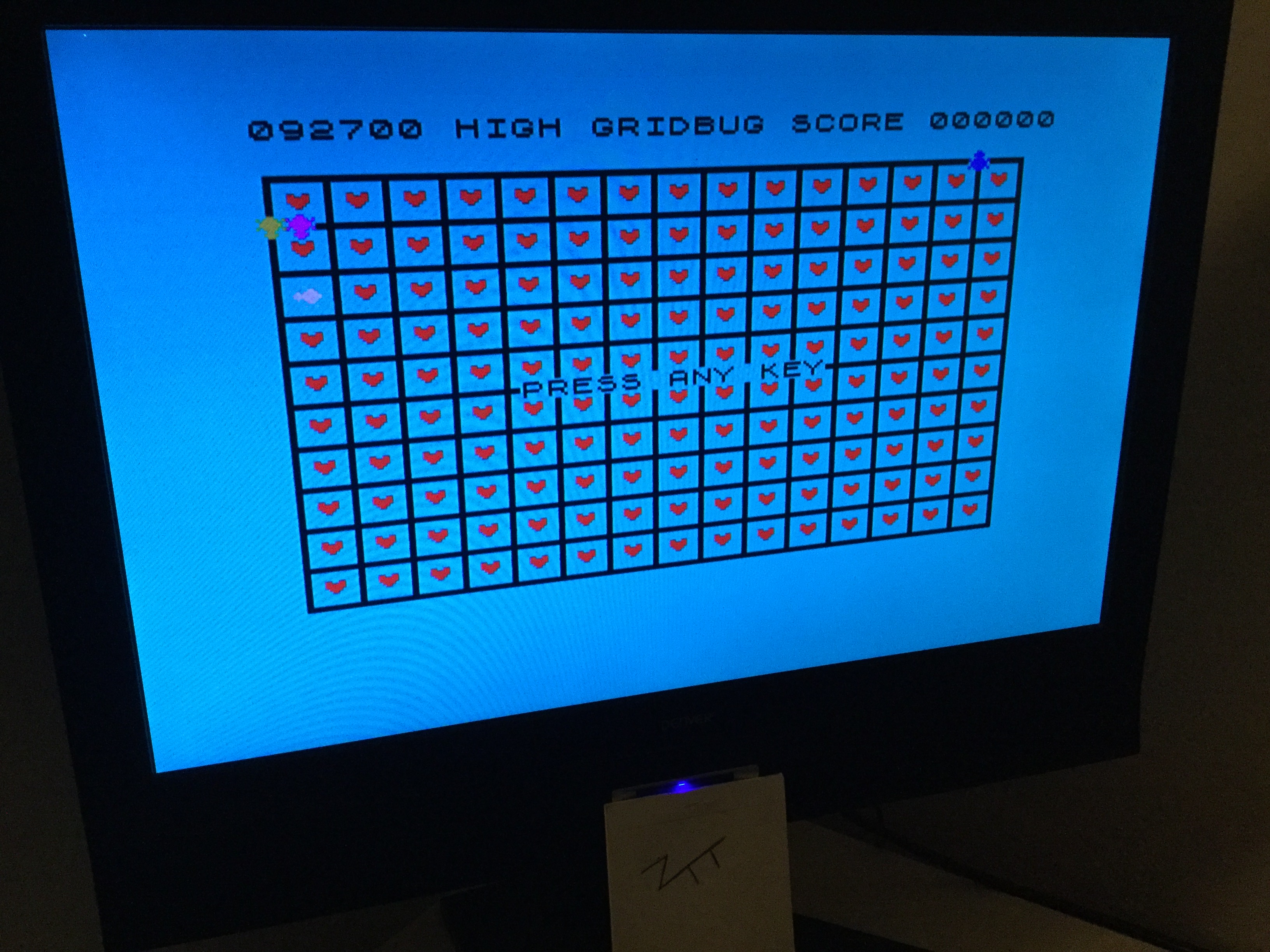 Frankie: Grid-Bug (ZX Spectrum) 92,700 points on 2020-03-05 01:00:41