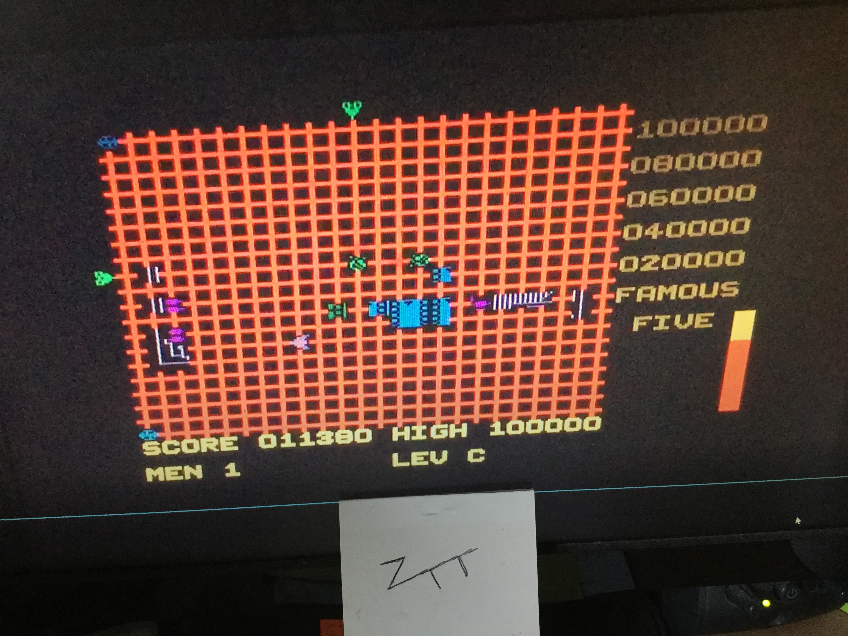 Frankie: Grid Quest (ZX Spectrum) 11,380 points on 2020-03-20 05:59:15