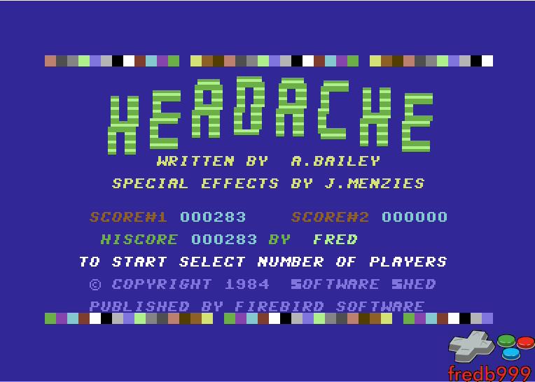 fredb999: Headache (Commodore 64 Emulated) 283 points on 2016-06-11 15:20:40