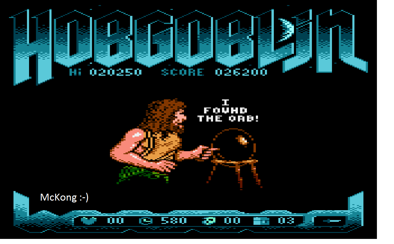 McKong: Hobgoblin (Atari 400/800/XL/XE Emulated) 26,200 points on 2016-01-17 04:44:42