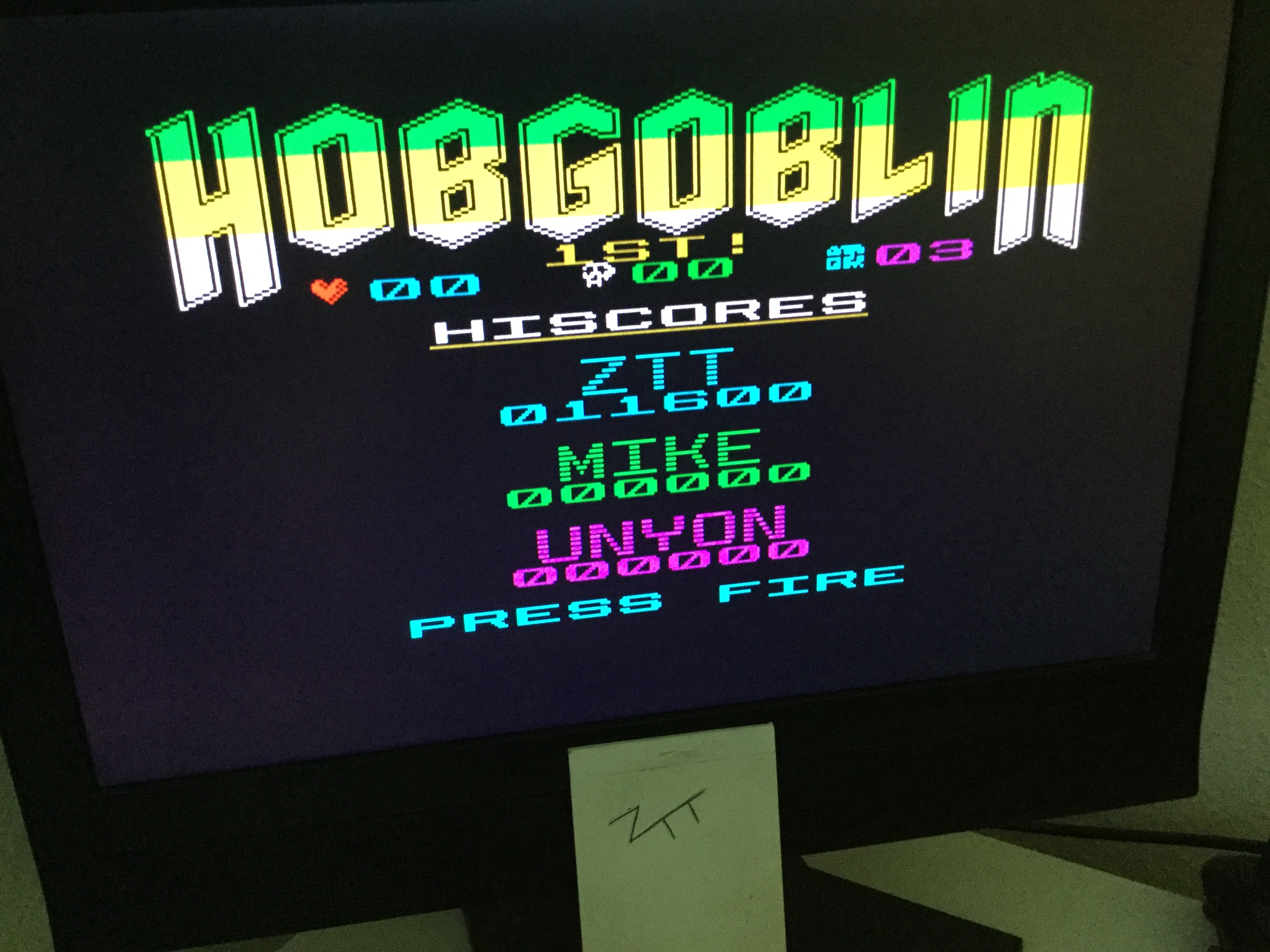 Frankie: Hobgoblin (ZX Spectrum) 11,600 points on 2020-07-03 05:04:31