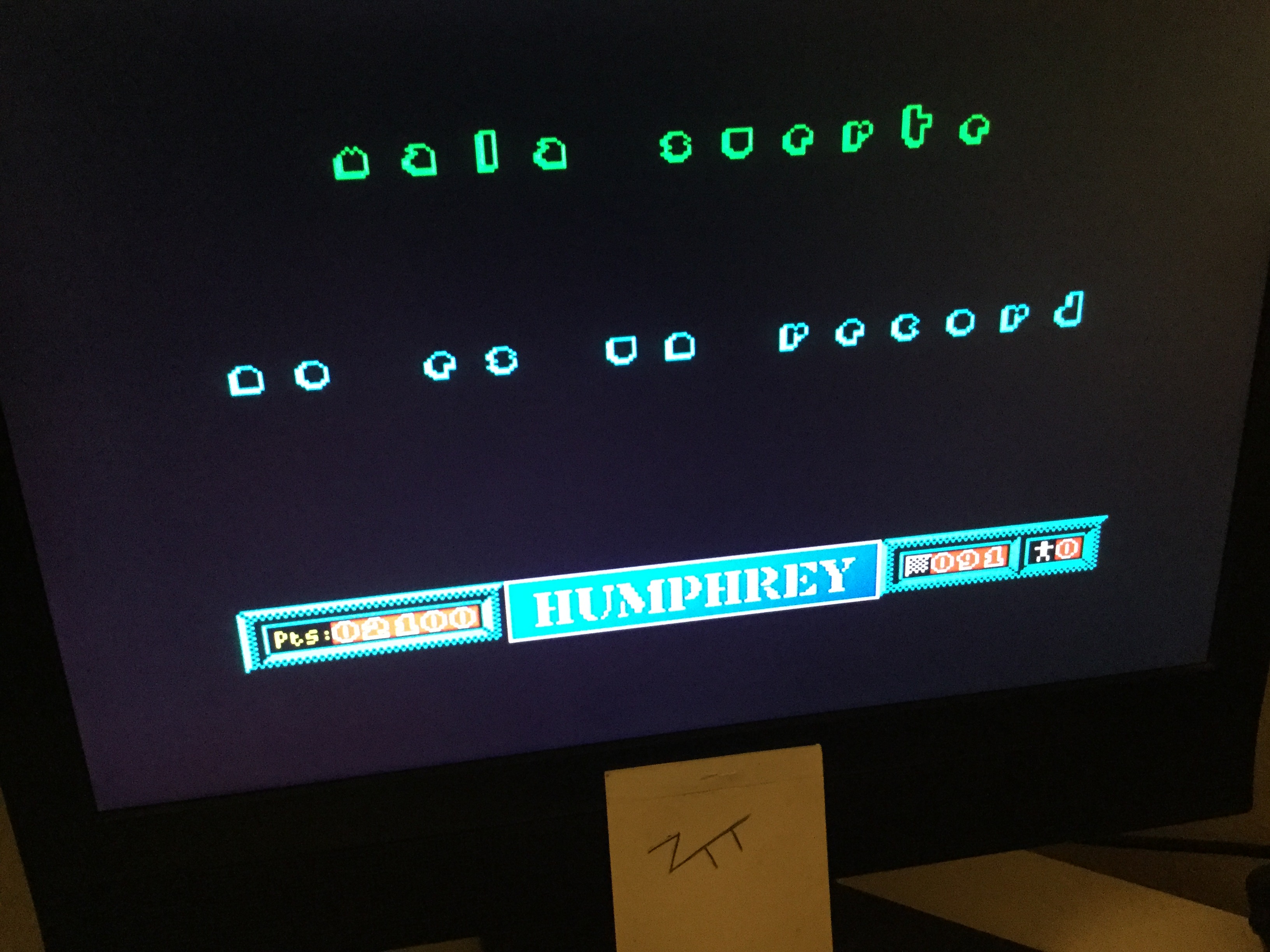 Frankie: Humphrey (ZX Spectrum) 2,100 points on 2020-07-04 06:46:06