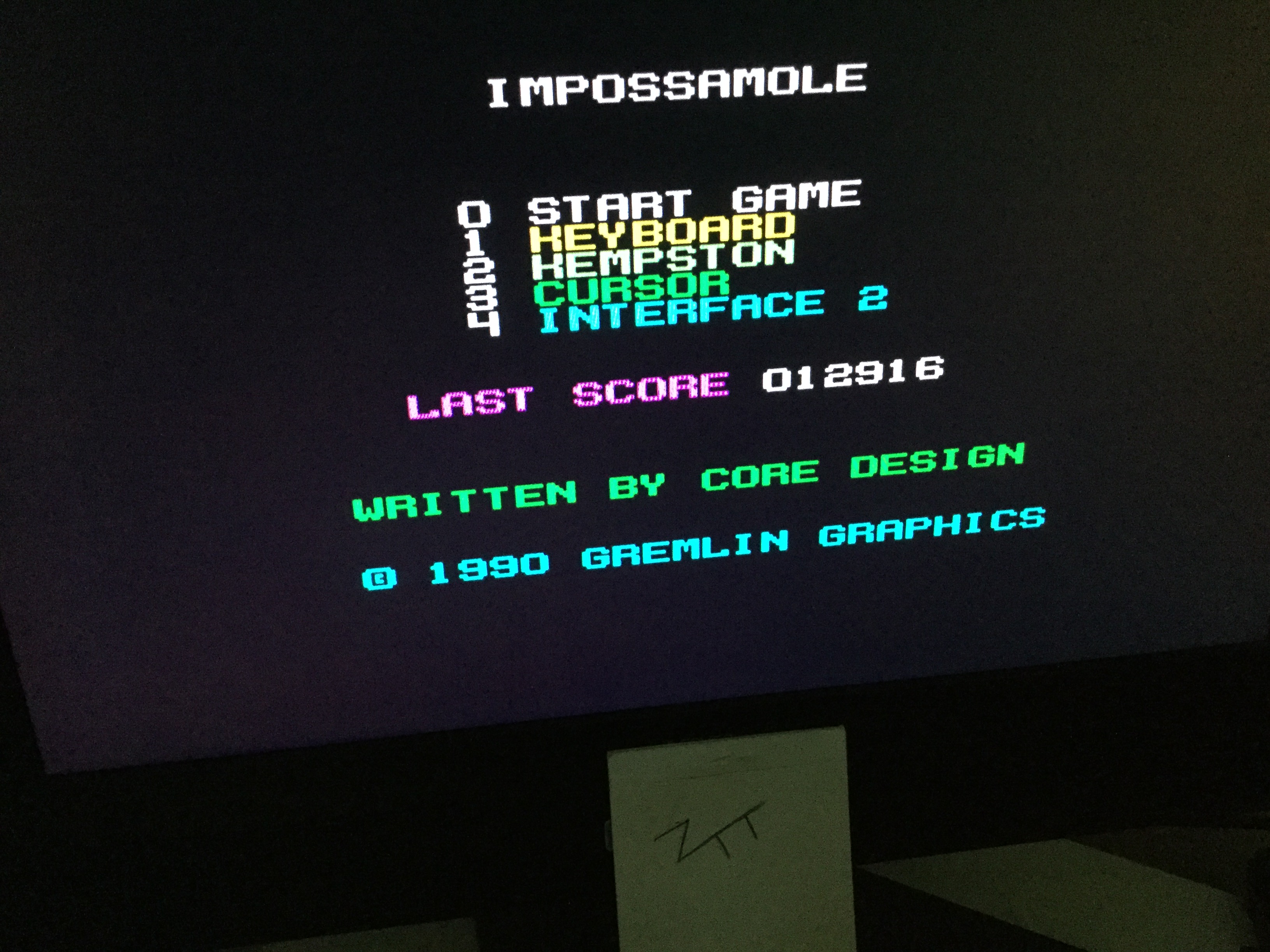 Frankie: Impossamole [Free choice of start level] (ZX Spectrum) 12,916 points on 2020-09-05 05:04:35