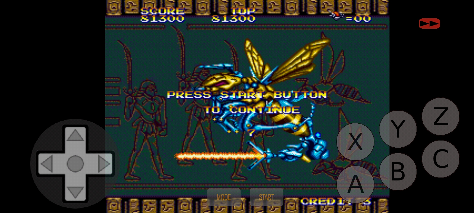 Hauntedprogram: Insector X [Normal] (Sega Genesis / MegaDrive Emulated) 81,300 points on 2022-11-09 06:45:21