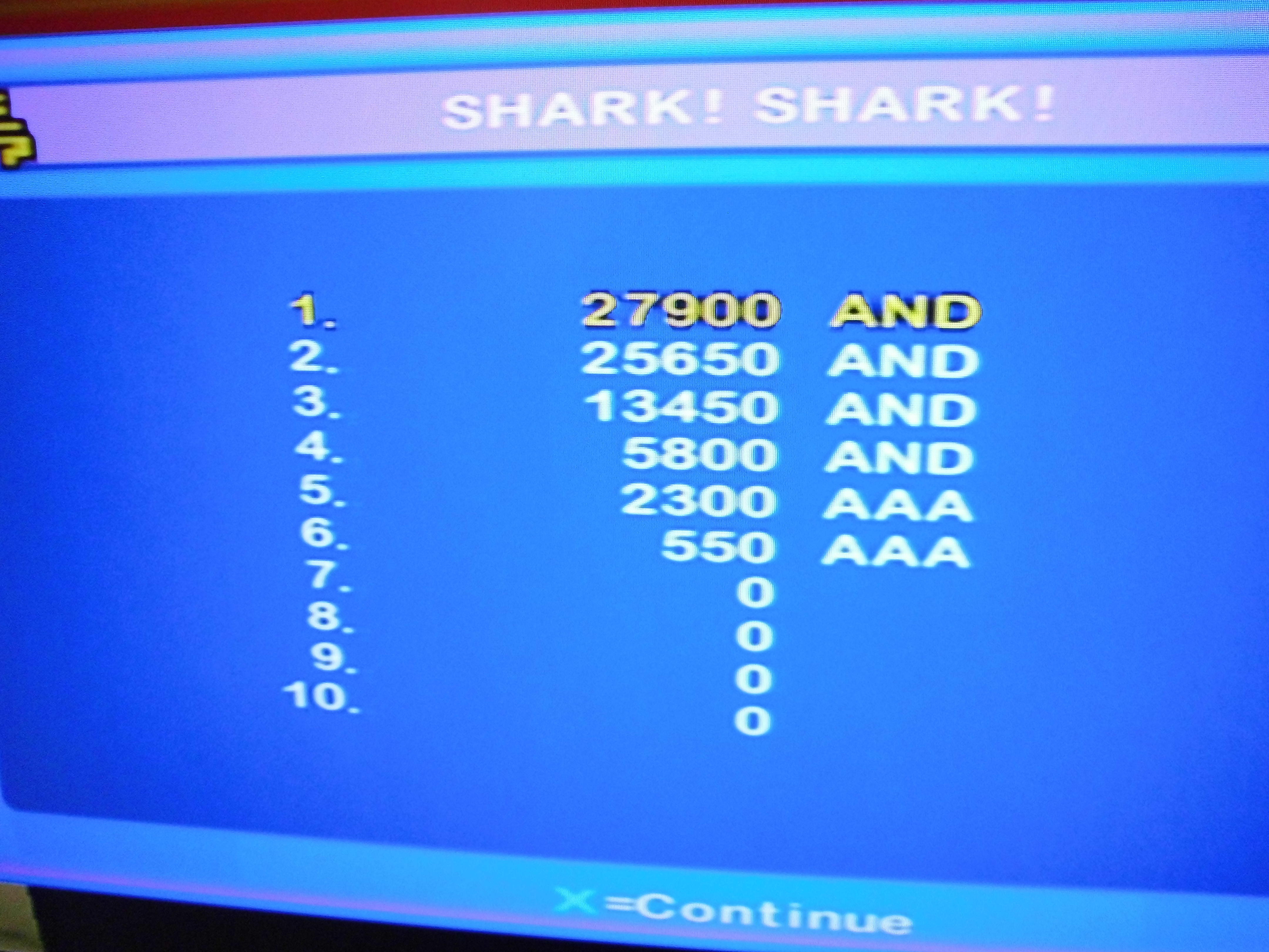 atari2600forever: Intellivision Lives: Shark! Shark! (Playstation 2) 27,900 points on 2018-02-01 09:48:43
