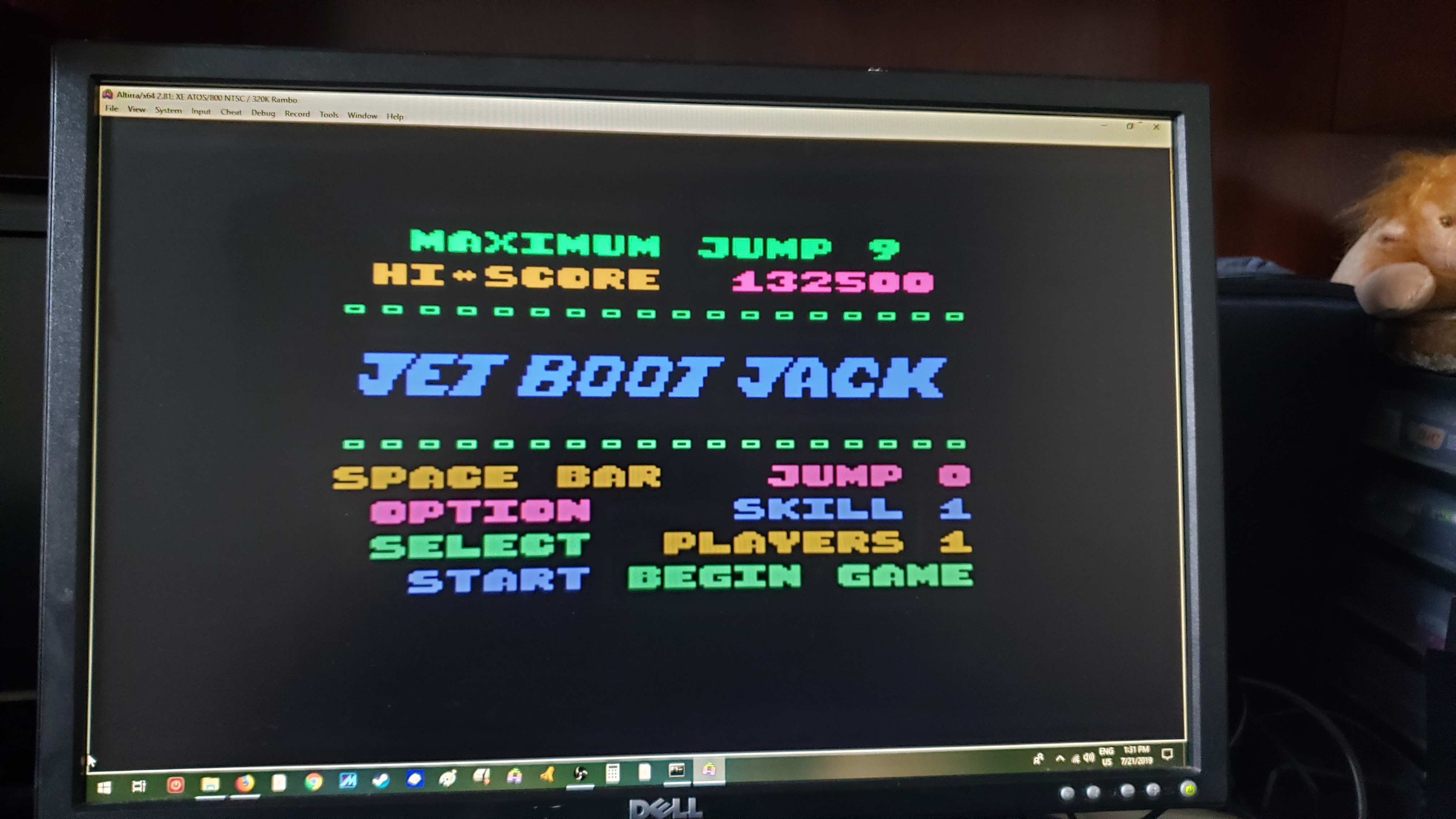 MikeDietrich: Jet boot  Jack (Atari 400/800/XL/XE Emulated) 132,500 points on 2019-07-21 12:35:05