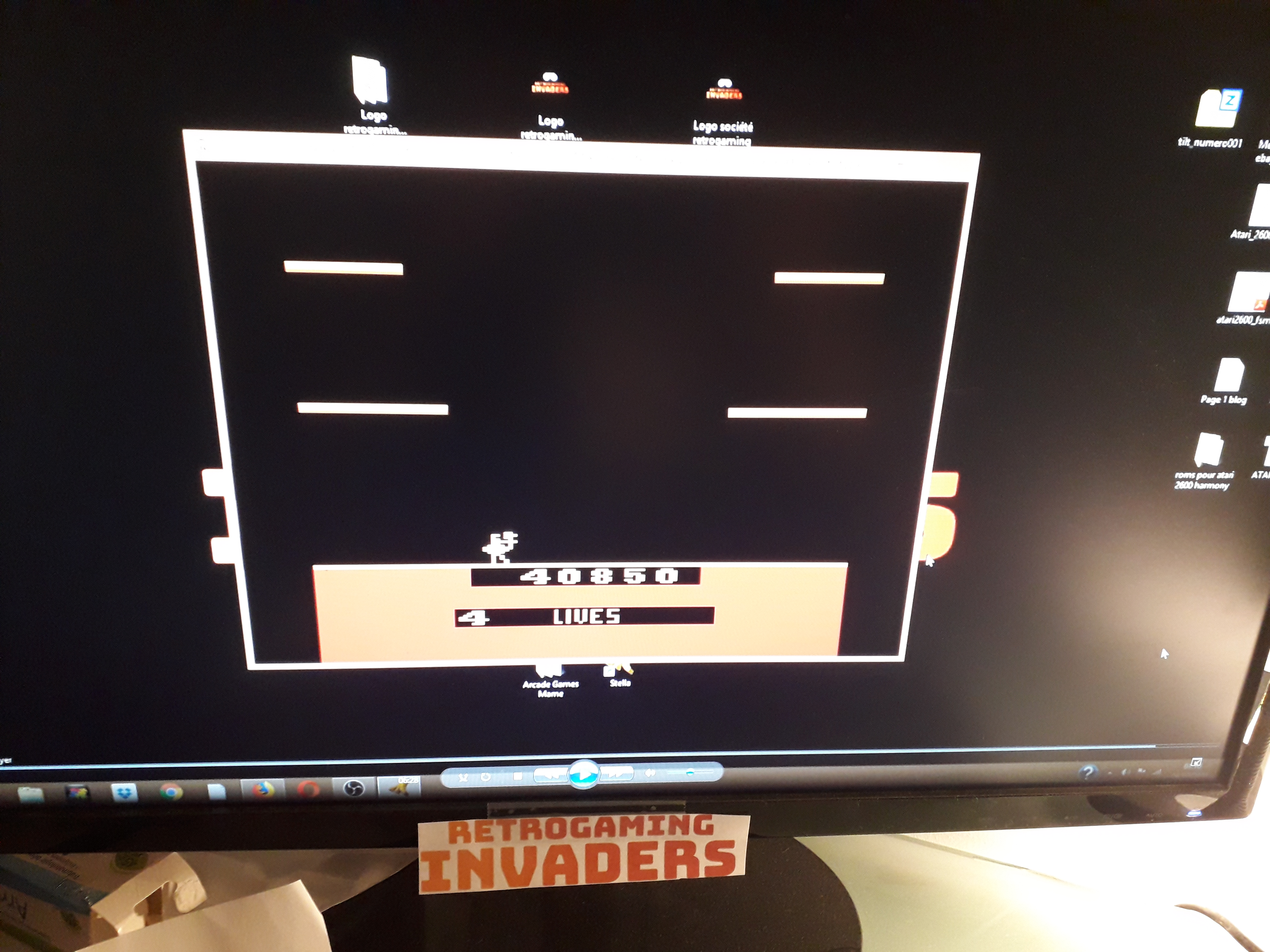 retrogaminginvaders: Joust (Atari 2600 Emulated) 40,850 points on 2019-07-05 17:37:46