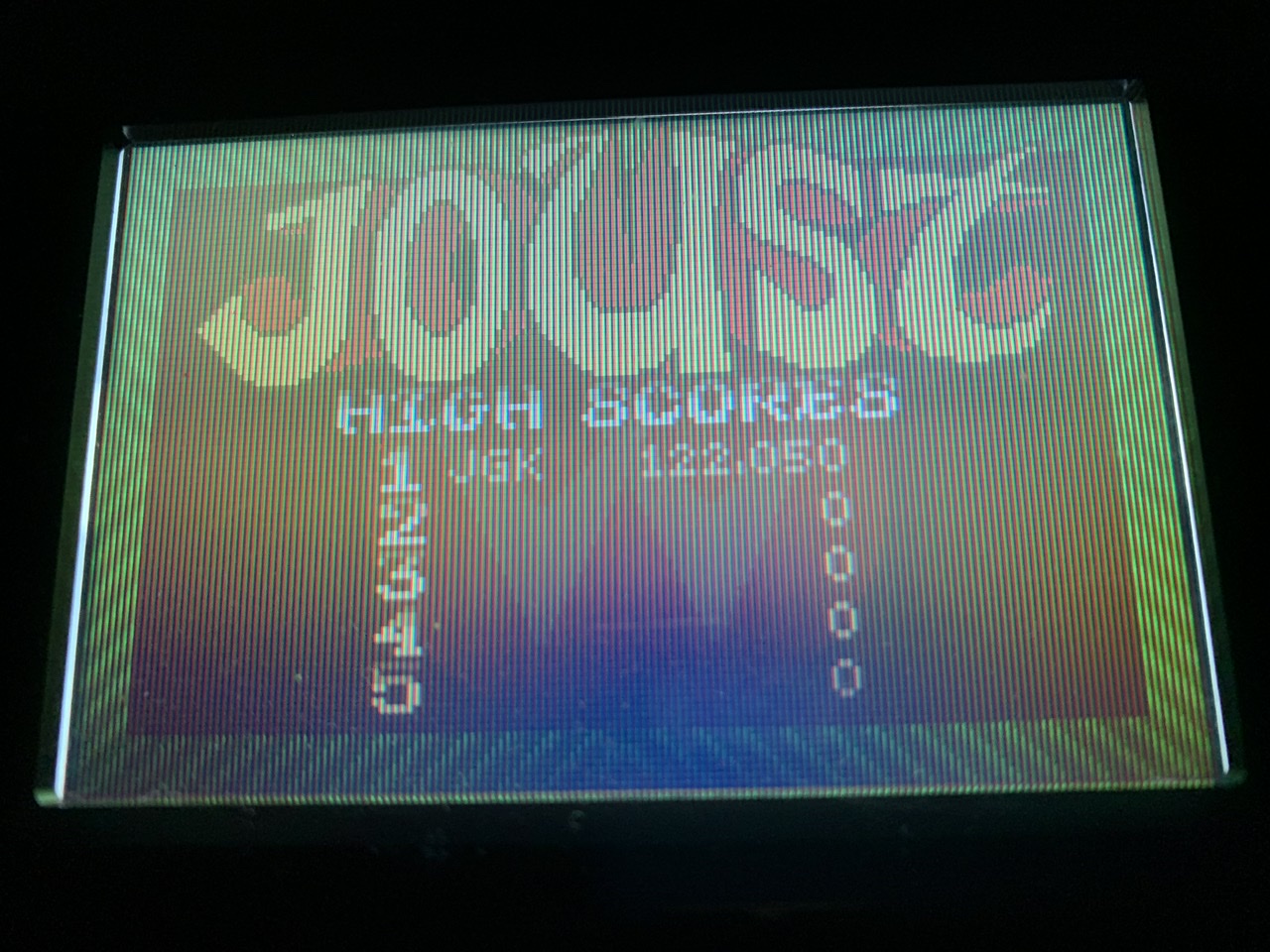 jgkspsx: Joust (Atari Lynx) 122,050 points on 2022-04-04 22:48:25
