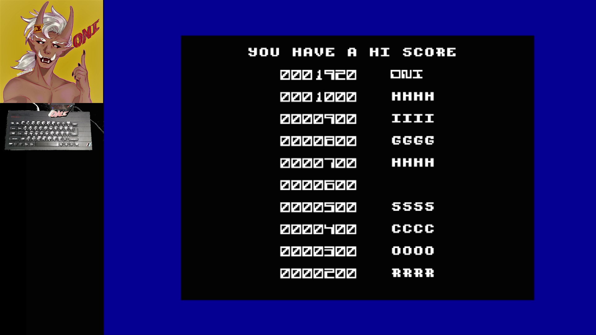 OniDensetsu: Joust (ZX Spectrum) 1,920 points on 2022-09-16 08:36:38