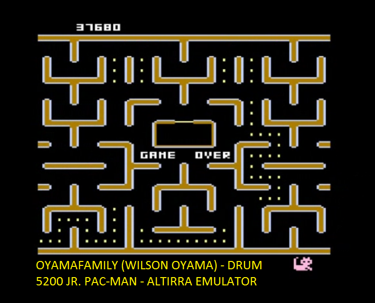 oyamafamily: Jr. Pac-Man [Drum Start] (Atari 5200 Emulated) 37,680 points on 2016-06-29 18:45:47