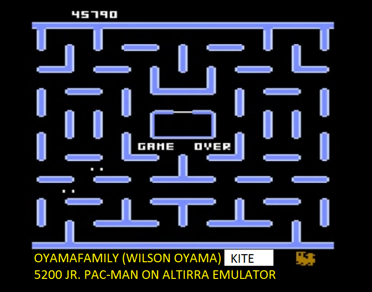 oyamafamily: Jr. Pac-Man [Kite Start] (Atari 5200 Emulated) 45,790 points on 2016-06-29 18:46:04
