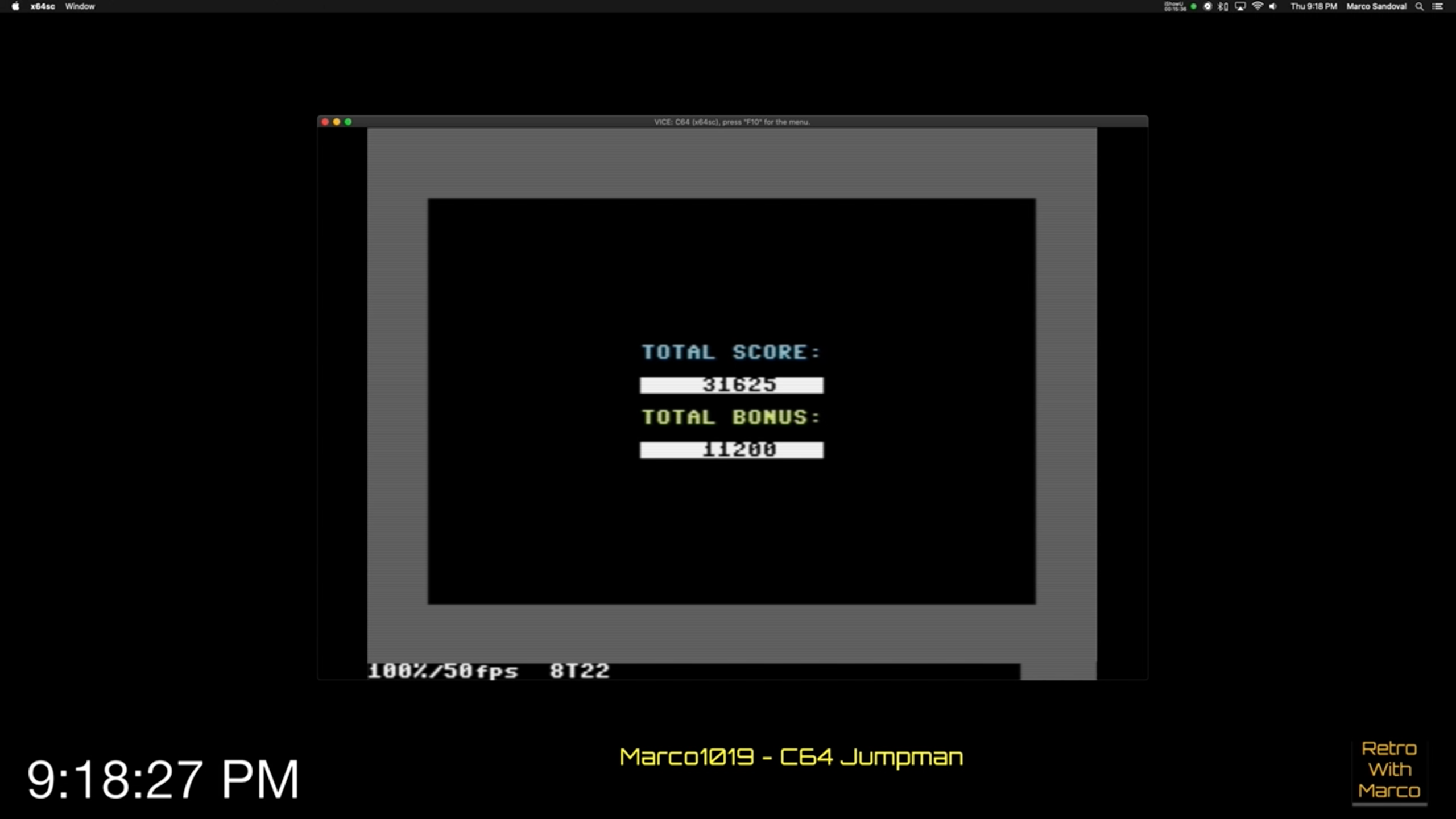 Marco1019: Jumpman (Commodore 64 Emulated) 31,625 points on 2020-08-28 15:06:50