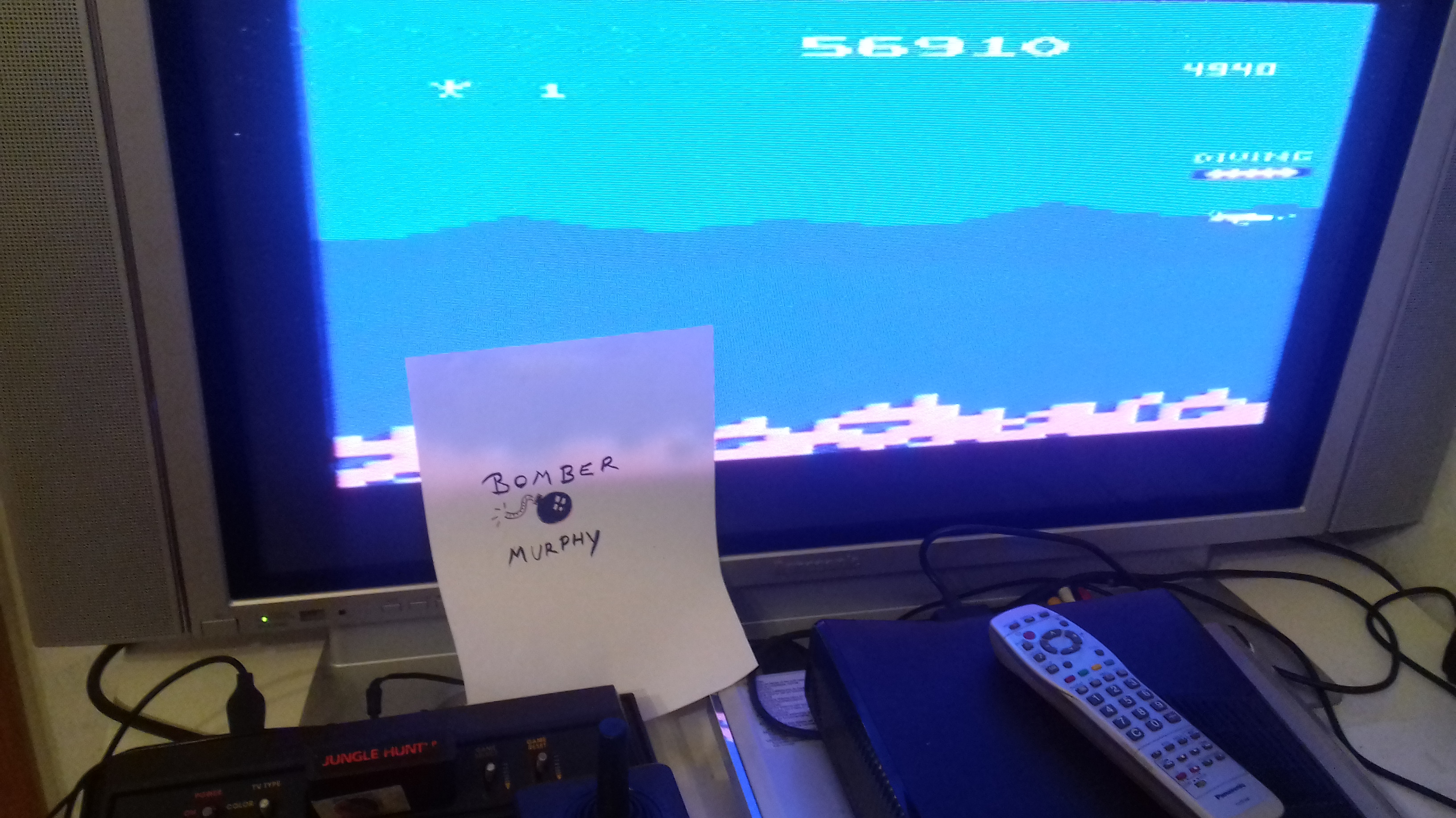 BomberMurphy: Jungle Hunt (Atari 2600) 56,910 points on 2018-03-14 14:56:09