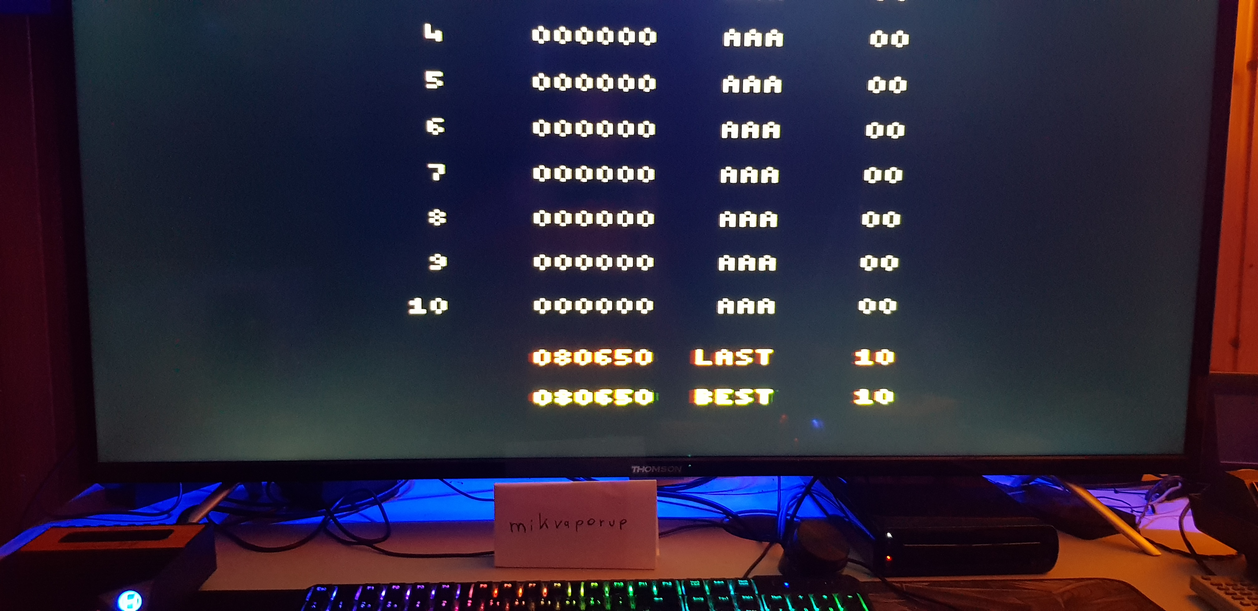 mikvaporup: Juno First (Atari 2600 Emulated Novice/B Mode) 80,650 points on 2019-08-31 12:43:34