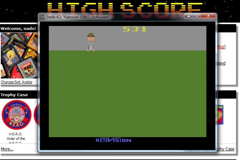 nads: Kaboom!	 (Atari 2600 Emulated Expert/A Mode) 531 points on 2015-12-03 04:38:19