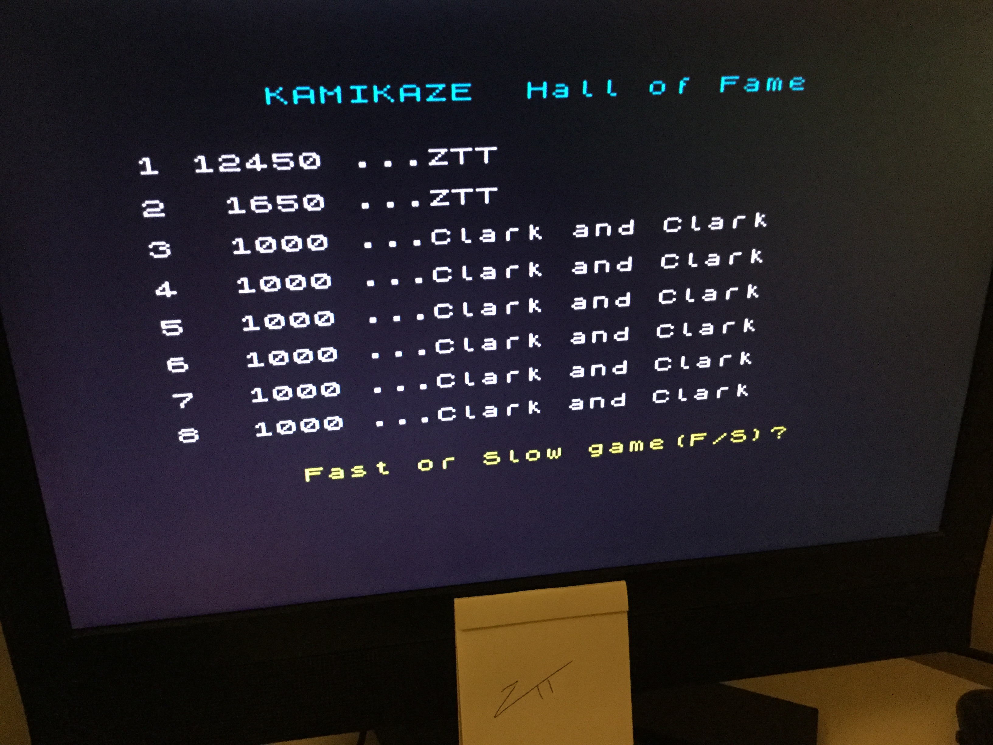 Frankie: Kamikaze [A&F Software] [Slow] (ZX Spectrum) 12,450 points on 2021-12-10 05:43:28