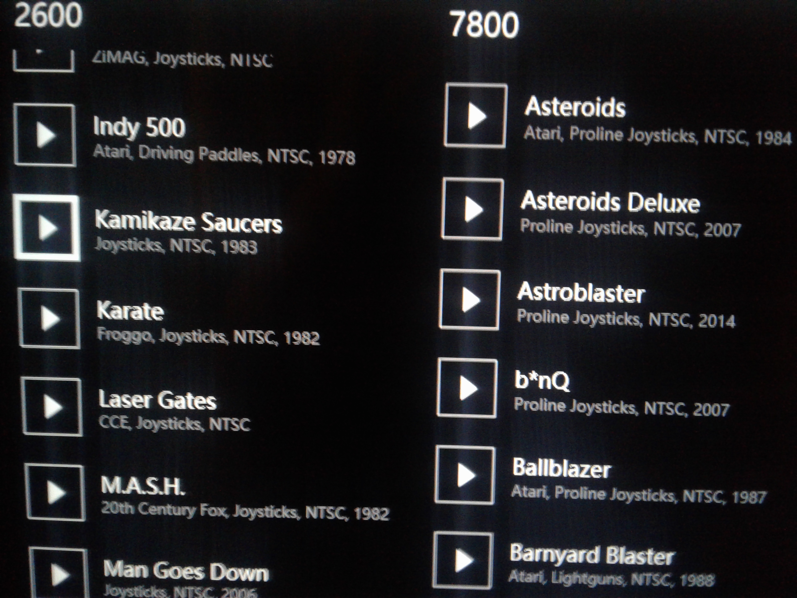 Mark: Kamikaze Saucers [Proto] (Atari 2600 Emulated) 1,839 points on 2019-02-18 02:07:54