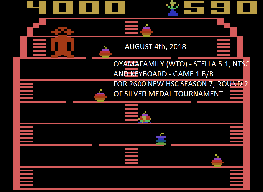 oyamafamily: King Kong (Atari 2600 Emulated Novice/B Mode) 4,000 points on 2018-08-05 10:40:25