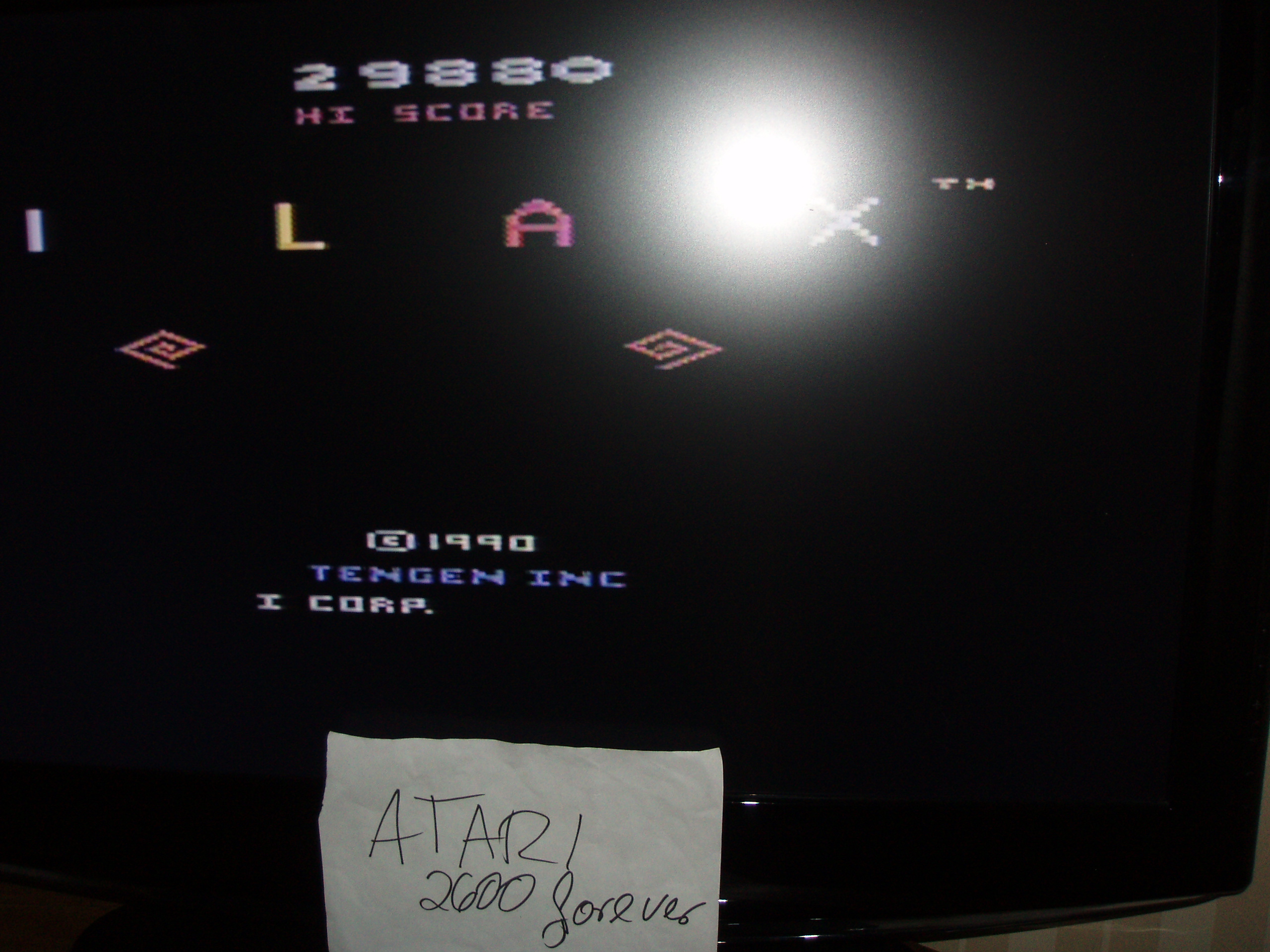 atari2600forever: Klax (Atari 2600 Novice/B) 29,880 points on 2018-04-16 02:31:04