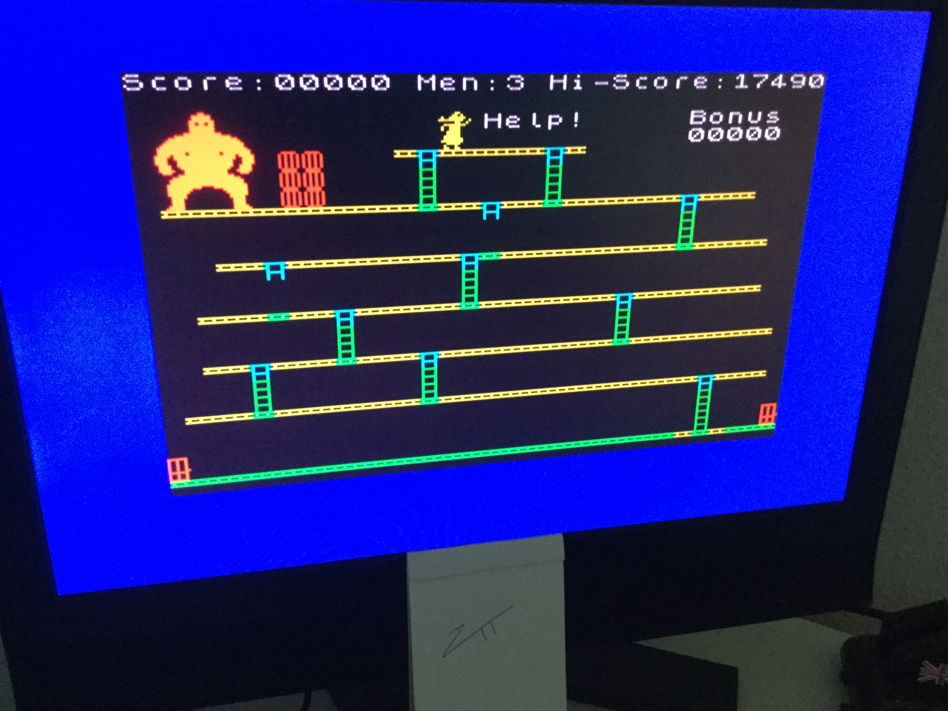 Frankie: Krazy Kong [PSS] (ZX Spectrum) 17,490 points on 2022-03-18 06:26:23